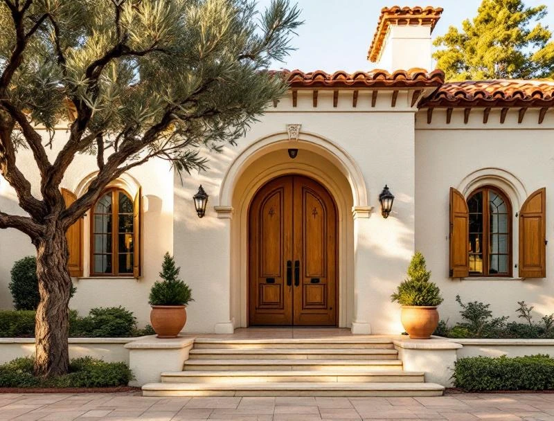 Architectural context of a 1920s Hancock Park Spanish Colonial Revival exterior where mold inspections frequently occur in pre-purchase escrow.