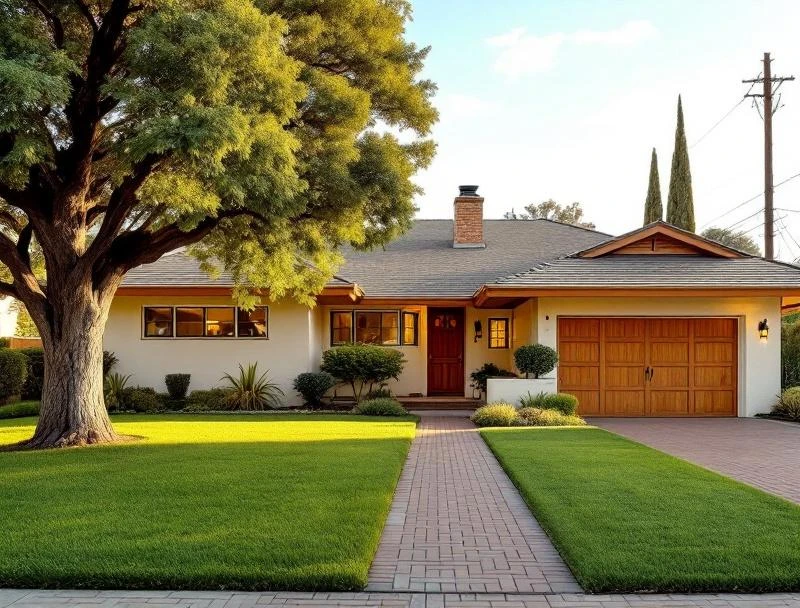 1970s San Fernando Valley ranch home exterior architectural context where attic mold projects are routinely conducted.